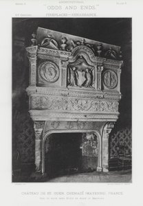 Öppen spis: Chateau De St Ouen, Chemaze, Mayenne, Frankrike (s/v foto) av American Photographer (after)