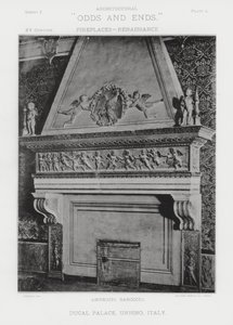 Öppen spis: Ducal Palace, Urbino, Italien (s/v foto) av American Photographer (after)