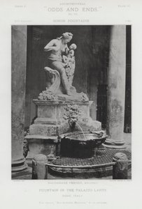 Fontän i Palazzo Lante, Rom, Italien (s/v foto) av American Photographer (after)