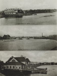 Harvard University: University Boat Club, Larz Anderson Bridge, Weld Boat Club (s/v foto) av American Photographer (after)