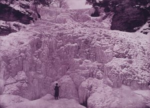 Hector Falls, Watkins Glen, på vintern (s/v foto) av American Photographer (after)