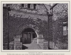 Jamestown, NY: Entrance to Library (s/v foto) av American Photographer (after)