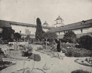 Mission of Santa Barbara, Kalifornien (s/v foto) av American Photographer (after)