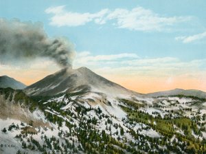 Mount Lassen i utbrott (bild) av American Photographer (after)