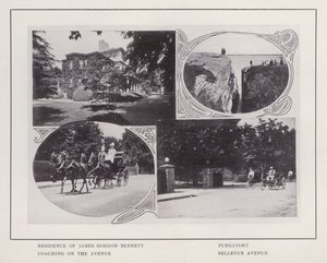 Newport, Rhode Island: James Gordon Bennetts bostad; Skärseld; Coaching på Avenyn; Bellevue Avenue (s/v foto) av American Photographer (after)