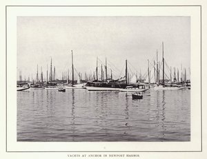 Newport, Rhode Island: Yachts at Anchor i Newport Harbor (s/v foto) av American Photographer (after)