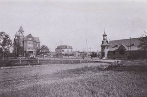 Old Orchard Beach, Maine: Town Hall and Public Library; Postkontor; St Margaret