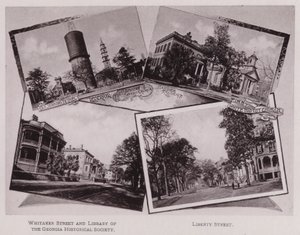 Gamla sjömansbetel; Reservoar; Första afrikanska baptistkyrkan; Hardee Residence; Första vita baptistkyrkan; Whitaker Street och bibliotek i Georgia Historical Society; Liberty Street (s/v foto) av American Photographer (after)