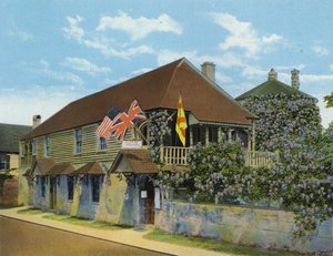 Äldsta huset i USA, St Francis Street, St Augustine, Florida (foto)