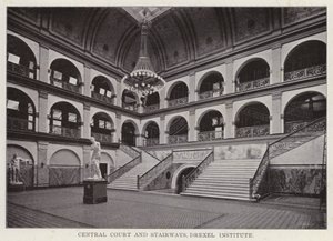 Philadelphia: Central Court and Stairways, Drexel Institute (s/v foto) av American Photographer (after)