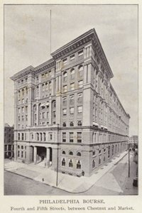 Philadelphia: Philadelphia Bourse, Fourth and Fifth Streets, mellan Chestnut och Market (s/v foto) av American Photographer (after)