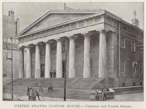 Philadelphia: United States Custom House, Chestnut and Fourth Streets (s/v foto) av American Photographer (after)