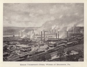 Pittsburgh: Edgar Thompsons stålverk i Braddock, Pennsylvania (s/v foto)