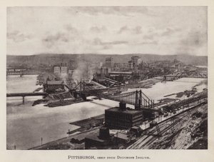 Pittsburgh: Pittsburgh, sett från Duquesne Incline (s/v foto) av American Photographer (after)