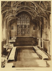 Princeton University: Interiör av Proctor Memorial Hall (s/v foto) av American Photographer (after)