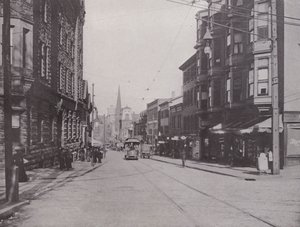 Providence, Rhode Island: Westminster Street East from the Cathedral (s/v foto) av American Photographer (after)