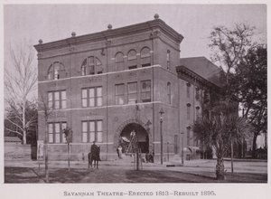 Savannah Theatre, uppförd 1813, ombyggd 1895 (s/v foto) av American Photographer (after)