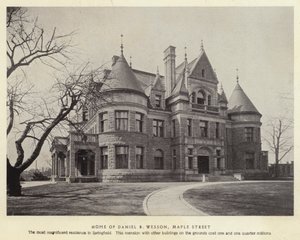 Springfield, Massachusetts: Daniel B Wessons hem, Maple Street (s/v foto) av American Photographer (after)