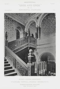 Trappa, "Hewell Grange," Bromsgrove, Worcestershire, England (s/v foto) av American Photographer (after)