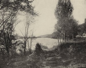 Delawarefloden i Milford, New Jersey (s/v foto) av American Photographer (after)