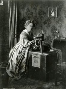 Annons för Singers patentsymaskiner, 1899 av American Photographer
