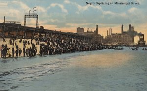 Dopande afroamerikaner, Mississippifloden (foto) av American Photographer