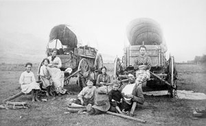 American Pioneer Family, ca 1870 (s/v foto)