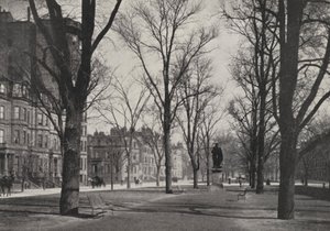 Boston: Commonwealth Avenue (svartvitt foto) av American Photographer