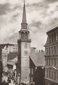 Boston: Old South Church, Washington Street (svartvitt foto) av American Photographer