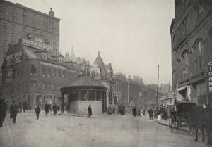 Boston: Scollay Square och East Boston Tunnel Entrance (svartvitt foto) av American Photographer