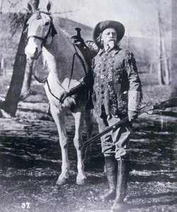Buffalo Bill Cody (1846-1917) under sina senare år (s/v foto) av American Photographer