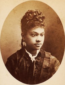 Carte de visite av ung afroamerikansk kvinna, c.1870