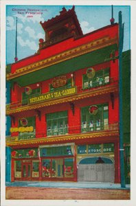 Kinesisk restaurang, San Francisco (färglagd bild) av American Photographer