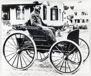 Första amerikanska bil, designad och byggd av Charles och Frank Duryea av American Photographer