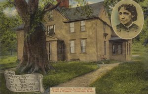 Hem till Louisa M Alcott och hennes Little Women, Concord, Massachusetts, USA (färgfoto) av American Photographer