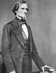 Jefferson Davis (1808-89) (s/v foto) av American Photographer
