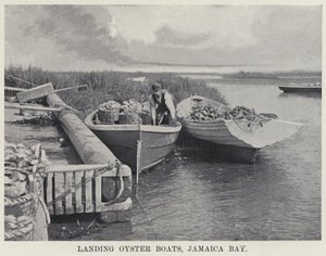 Landing Oyster Boats, Jamaica Bay (s/v foto) av American Photographer