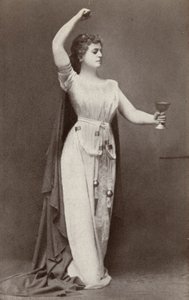 Lilli Lehmann, som Isolde, i "Tristan Und Isolde" (svartvitt foto) av American Photographer