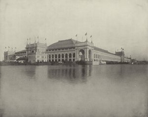 Tillverkar byggnad från North End of Wooded Island av American Photographer