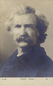 Mark Twain (1835-1910), amerikansk författare (svartvitt foto) av American Photographer