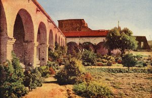 Mission San Juan Capistrano nära San Diego (färgfoto) av American Photographer