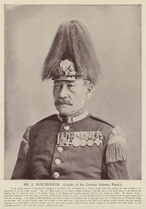 Mr E Ruscheweyh, ledare för det tyska infanteribandet