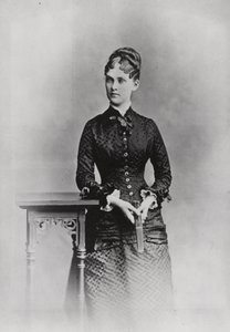 Mrs Theodore Roosevelt, ca 1882 (s/v foto) av American Photographer