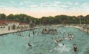 New Orleans: City Park Swimming Pool (färgfoto) av American Photographer