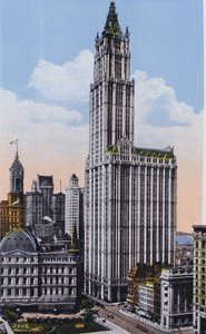 New York: Woolworth Building (färgfoto) av American Photographer