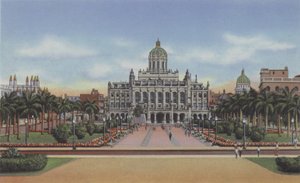 Presidentpalatset, Missions Avenue, Presidents House, Missions Avenue (färgad bild) av American Photographer
