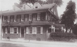 Philadelphia: Platsen för hemmet till grundaren av Germantown (svartvitt foto) av American Photographer