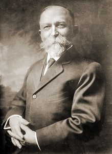 Porträtt av John Harvey Kellogg (1852 - 1943) (sepiafoto)