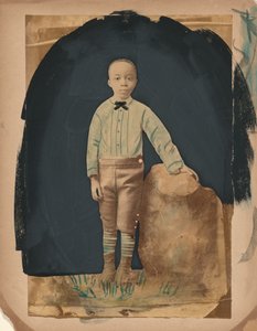 Porträtt av en pojke,1860-talet (foto) av American Photographer