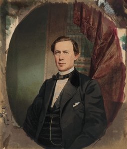 Porträtt av en man,1850-tal (foto) av American Photographer